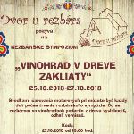 Rezbárske sympózium 2018 - Vinohrad v dreve zakliaty